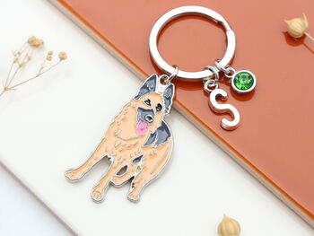 German Shepherd Personalised Keyring, Alsatian Dog Owner Gift, 6 of 10