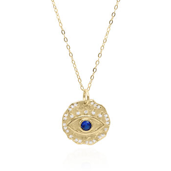 Derya Evil Eye Coin Necklace, 4 of 7