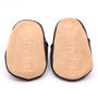 Dotty Fish Dinosaur Soft Leather Baby Shoes With Barefoot Soles, thumbnail 7 of 8