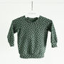 Sage Green Dotty Lightweight Sweater, thumbnail 2 of 3