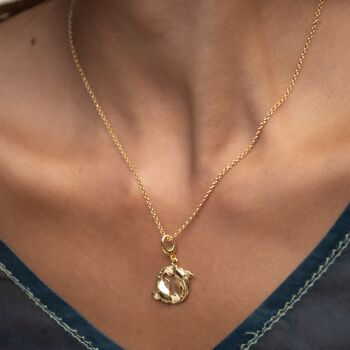 Gold Plated Koi Fish Charm Necklace, 3 of 7