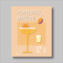 Pornstar Martini Cocktail Print Four Colour Options, thumbnail 6 of 8