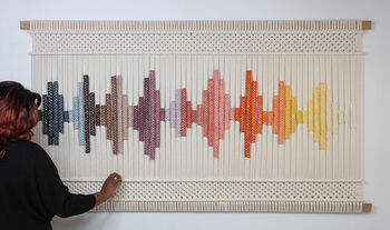 Medium Macrame Wall Hanging 'Suono', 5 of 6
