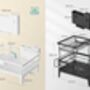 Dish Drying Rack Rotating Spout Dish Drainer, thumbnail 2 of 8