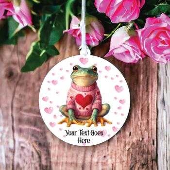 Personalised Frog Love Decoration, 2 of 2