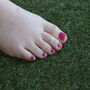 Purple Adjustable Pure Silver Bohemian Foot Toe Ring, thumbnail 3 of 8