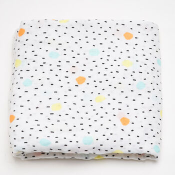 Extra Large Dot Bamboo Muslin, 3 of 3