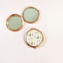 Wildflowers Rose Gold Compact Mirror, thumbnail 7 of 9