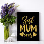 Personalised Glitter Text To Canvas Gift For Mothers, thumbnail 1 of 12