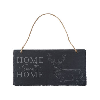 Pheasant 'Home Sweet Home' Slate Hanging Sign, 2 of 2