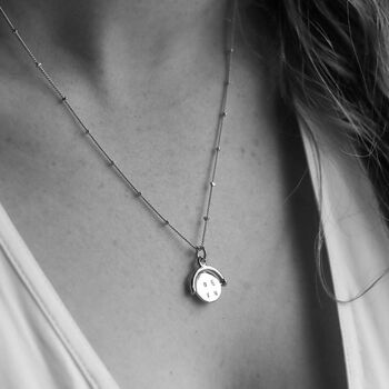 Seychelles Silver Spinning I Love You Pendant, 2 of 5