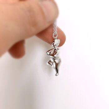 Personalised Yoga Charm Necklace Tree Pose, 7 of 11