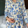 Handmade Silk Pyjamas Long Sleeve Floral, thumbnail 2 of 8