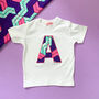 Personalised African Print Letter Baby Top, thumbnail 6 of 8