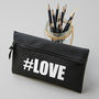 Hashtag Pencil Case And Personalised Graphite Pencils, thumbnail 1 of 3