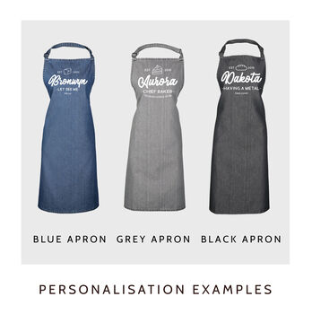 Personalised Bakers Kitchen Apron, 4 of 10