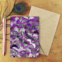 Chiroptera Bat Print A6 Greetings Card, thumbnail 1 of 7