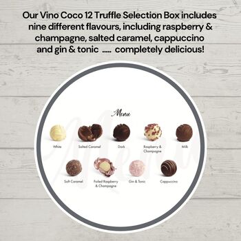 Vino Coco Chablis White Wine And Truffles Gift Set, 4 of 8