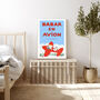 Babar The Elephant Aeroplane Nursery Art Print, thumbnail 2 of 3