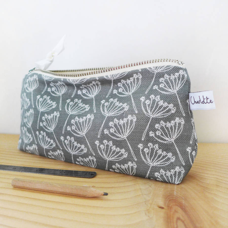 cow parsley pencil case by charlotte macey | notonthehighstreet.com