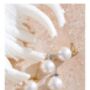 Monaco D’or Pearl Gold Crystal Cream Ball Stud Earrings, thumbnail 2 of 2