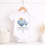 Personalised First Father’s Day Hero Baby Outfit, thumbnail 4 of 10