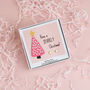 Sparkle Christmas Message Sterling Silver Stud Earrings, thumbnail 8 of 9