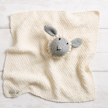 Lionel Lamb Baby Comforter Easy Knitting Kit, 3 of 10