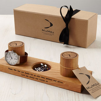 Personalised Cufflinks Tray And Watch Stand, 8 of 12