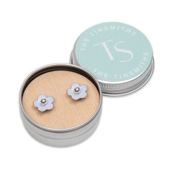 Daisy Flower Earring Studs In A Tin, 2 of 7