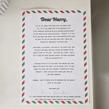 Personalised Letter From Santa Christmas Eve Box, 2 of 3