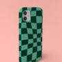 Wavy Checked Phone Case Durable iPhone Samsung Mobile Cover, thumbnail 2 of 11