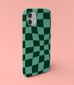 Wavy Checked Phone Case Durable iPhone Samsung Mobile Cover, 2 of 11