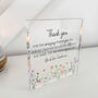 Personalised Thank You Acrylic Block Gift For Teachers, thumbnail 2 of 5