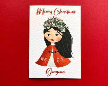 Personalised Christmas Greetings Card For Daughter, 2 of 7