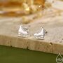 Sterling Silver Ice Skate Stud Earrings, thumbnail 1 of 11
