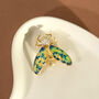 Multicoloured Enamel Fly Brooch, thumbnail 2 of 6