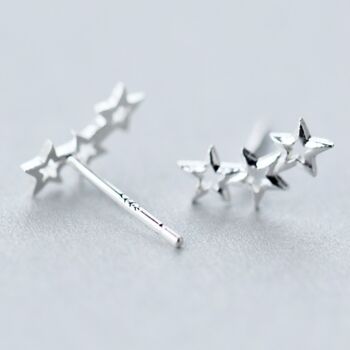 40th Birthday Still Shining Sterling Silver Star Earrings, 2 of 7