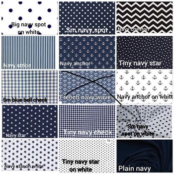 Navy Blue Fabric Letters, 2 of 12