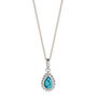 December Birthstone Turquoise Sterling Silver Necklace, thumbnail 2 of 12