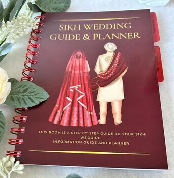 Red Sikh Wedding Guide And Planner, 4 of 9