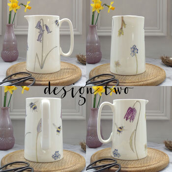 Spring Flower And Bee One Pint Jug, 4 of 12