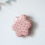 Personalised Handmade Name Garland With Flowers And Polka Dot Design, thumbnail 6 of 8