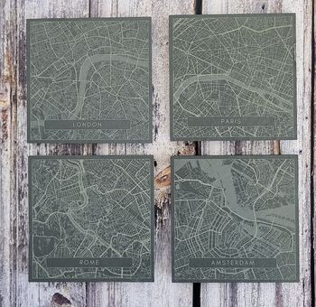 European Cities Slate Coaster Set, 2 of 7