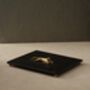 Handmade Black Marble Tray With Gold Twin Deer Handles, thumbnail 3 of 6