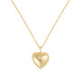 Dainty 18 K Gold Heart Love Minimalist Necklace, thumbnail 2 of 7