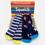 Gift Set Of Two Pairs Of Squelch Adult Socks Stars, thumbnail 4 of 4