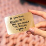 'Think Missing Me Is Hard, Try Missing You' Wallet Card, thumbnail 2 of 12