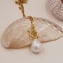 Genuine Baroque Pearl T Bar Pendant Necklace, thumbnail 9 of 12