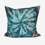 Tie Dye Velvet Cushion Turquoise, thumbnail 1 of 1